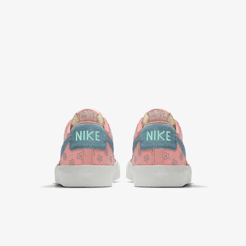 Giày Nike Blazer Low '77 By You Nam Hồng Xanh